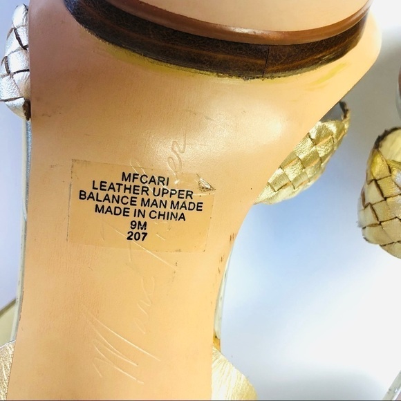 Marc Fisher Cari Metallic Stiletto Heel Sandals - Picture 11 of 15